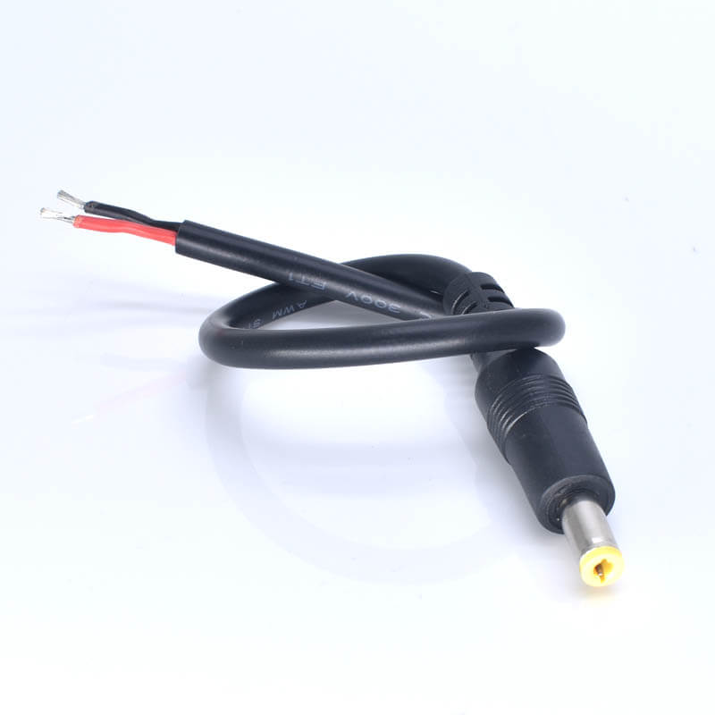 Elecbee DC5.5*2.1mm DC Power Cable 0.75mm2 Single End Cable 25cm DC5.5*2.1mm Male Connector